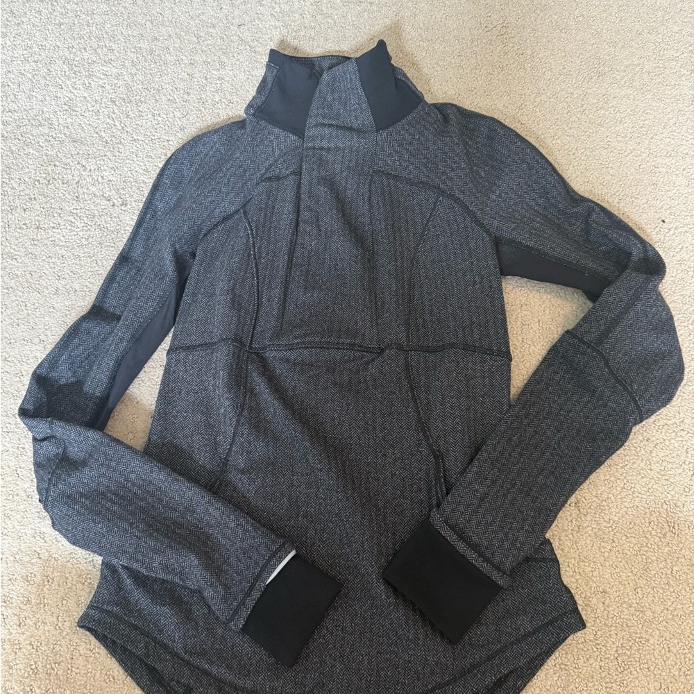 lululemon athletica Gray Turtleneck Performance Sweater